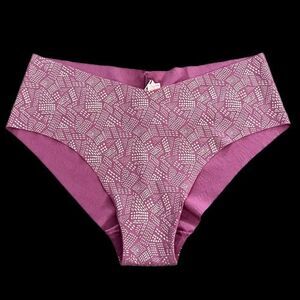 Victorias Secret No Show Seamless Supersoft Hiphugger Panty pink / metallic gold